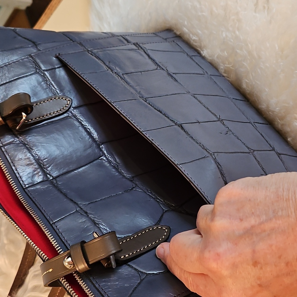 Dooney & Bourke Croc Embossed Tote - Picture 4 of 12